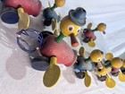 Works Fisher-price  776 Wooden Duck Family Pull Toy Lot 8 Pieces Vintage