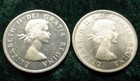 1962 Voyageur   1964 Charlottetown Quebec 80  Silver Canadian Dollar Coins