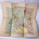 1862 Original Genuine Antique Folding Map Of The British Isles Bartholomew