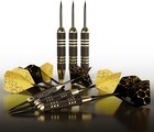 Steel Tip Darts Set - Professional Darts  Brass Barrels  Metal Tip Darts  Ext   
