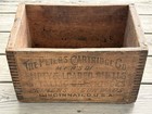 Antique Peters Cartridge Co Dovetail Wood Ammo Box Crate Cincinnati Ohio Early