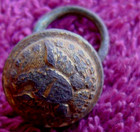 Dug Civil War Union Staff Officer Cuff Button Gilted  shiloh 