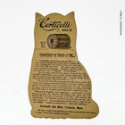 Antique 1905 Corticelli Silk Cat Kitten Die-cut Advertising Calendar Spool