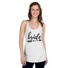 Bride White Women s Racerback Tank Bachelorette Party Wedding Gift Xs s m l xl