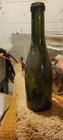 Vintage Deep Dark Green Glass Wine Bottle deep Punted Base  10 X 2   