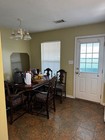 1950   s Walnut Dining Table Fully Restored Set W  4 Chairs  Leaf  And Glass Top