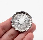 Guglielmo Cini Sterling Silver 925 Dollhouse Miniature Repousse Serving Tray 