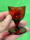 Rare Antique Ruby Red Cadmium Glass Medical Eye Wash Cup Optical Healthcare