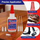 Precision Super Glue Kit 1 06 Fl Oz  30g      Anti-clog Cap  3 Needle Tips   3 Ext