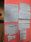 Handmade Crocheted Cotton Dishcloth Set  Blue white  7-piece  Washable