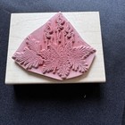 Holiday Candle Pinecone Evergreen Rubber Stamp Wood Mounted Christmas Craft Deco