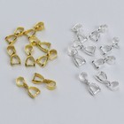 100pcs lot Pendant Pinch Bails 14mmx5mm Silver   Golden Jewelry Making Findings