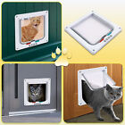 4 Way Pet Door Cat Puppy Dog Magnetic Lock Lockable Safe Flap Door Frame Abs
