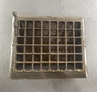 Vtg Victorian Metal Wall Floor Mounted Grille Grill Heat Grate Register W louver