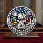 America 250th Anniversary Coin Astronaut Snoopy Peanuts Land Of Liberty Medal