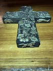 Vintage Estela Ogazon Signed Mexican Folk Art Milagros Wood Cross