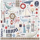 Carta Bella - By The Sea - 12x12 Collection Kit Scrapbook Papers   Stickers
