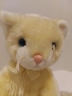 Ty Classic Glitz The Cat Plush Sparkly Yellow 10  Stuffed Animal Soft Toy  vtg