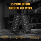 Bitkit  21 Doubleended Screwdriver Bits  Flat Bitkit Designed For Leatherman    