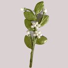 Vintage Pearl Flower Leaf Brooch Pin Enamel Green Plant Corsage Jewelry Gift New