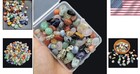 100pcs Assorted Healing Stones - Natural Tumbled Crystals For Reiki   Meditation