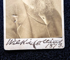 Wilkie Collins Signed Cdv Photo - Autograph 1873 - English Novelist - Elliot Fry