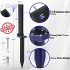 2-pack Fence Post Repair Kit Heavy Duty 32in Fence Post Anchor Thickened