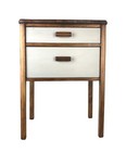 Midcentury Wood Sewing Cabinet Swivel Swing Out Thread Spool Tray Table