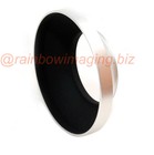 46mm Silver Wide Angle Metal Screw-in Lens Hood   Cap For Olympus Panasonic