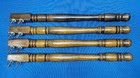 Vintage Set Of 4 Salvaged Solid Cherry Turned Farmhouse Table Legs 28 1 2  Long