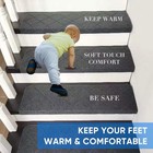 9 x36  Bullnose Stair Treads Carpet Non-slip For Wooden Steps Indoor  Machine   