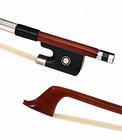 4 4 Octagonal Brazilwood Cello Bow Mongolian Horsehair Ebony Frog Parisian Eye
