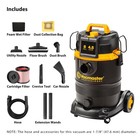 Vacmaster Professional Vdk811pw 0201 8 Gallon 4 5 Peak Hp Wet dry Vac With Se   