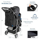 3-wheel Pet Stroller For Cat Dog Foldable Travel Carrier Strolling Carriage Cart