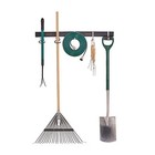 Garage Organizer 2x17  Tracks W  5 Hooks  Heavy-duty Metal Wall Storage Solution