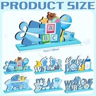 6 Pcs Blue Baby Shower Wooden Table Decorations It s A Boy