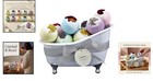 Deluxe Bath Bomb Gift Set - 10 Two-tone Fizzies With Shea Butter   Flower Petals