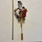 Vintage Mexican Folk Art Child   s Toy Tribal Dancing People  Music 19     Handmade