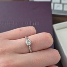 Michael Hill 14ct White Gold Diamond 2pc Engagement wedding Ring Size K