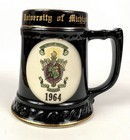 Vintage 1964 University Of Michigan Lambda Chi Alpha Ceramic Beer Mug Stein Jim