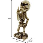 Middle Finger Skeleton Statue     7 3  Funny Bone Skull Decor  Gothic Flipping    