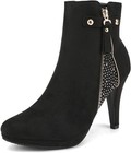 Womens Fashion Ankle Boots Stiletto High Heels Zip Up Winter Booties