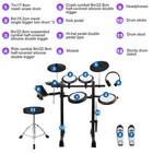 7pcs Electric Drum Set Mesh Beginner Electronic Drum Kit Sticks Usb Midi W stool