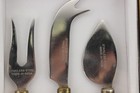 Pier 1 Imports Cheese Knife Set 3-pc Gold-tone Handle Stainless Steel India