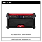 Milwaukee 2952-20 M18 18v Bluetooth Jobsite Radio - Bare Tool New Us