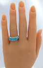 Gorgeous Carolyn Pollack Sterling Silver Turquoise Ring Size 7