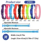 27pcs Dog Collar Bulk - Adjustable Nylon Puppy Collar  Medium Large Dogs Coll   