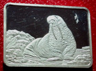 Walrus Bar-american Wildlife Set 1 Troy Oz 999 Silver-hamilton Mint-low Mintage