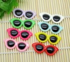 10pcs Sun Glasses Resin Decoration Crafts Kawaii Beads Flatback Cabochon Arts