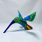 Alebrije Wood Carving Mexican Folk Art Hummingbird Signed Rosa E l  Oaxaca